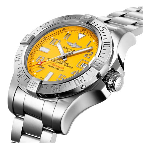 breitling seawokf cobra yellow gebraucht|Breitling seawolf a17331.